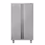 Armoire de travail en inox ECO - 1000x700mm - 2 portes battantes - Hauteur: 1800mm