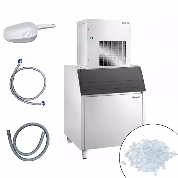 Premium PLUS Modular Flake Ice Maker - 155 kg/24, including a 200 kg ice storage bin