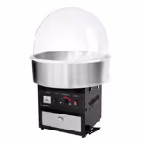 Commercial Candy Floss Machine - Ø520mm - 950W - Black - with Sneeze Guard