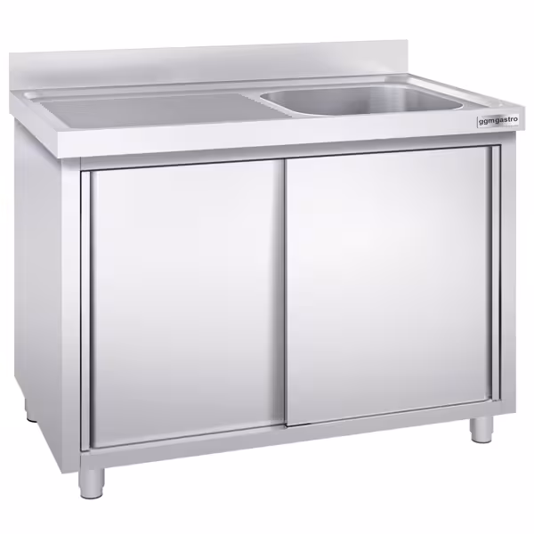 Spülschrank PREMIUM - 1600x700mm - mit 1 Becken rechts