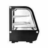 Vitrina refrigerada de sobremostrador - 120 litros - 696mm - doble cristal - cristal curvo - con 2 estantes - 2 puertas correderas traseras