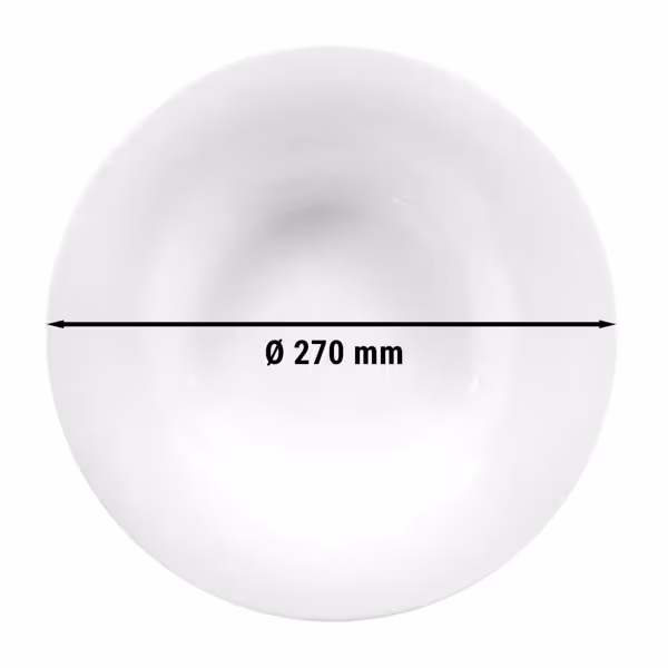 (2 stuks) SELTMANN WEIDEN | Gourmetbord rond - Ø 270mm - Wit/Uni