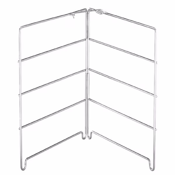 Support rabattable pour plaques à pizza - inox - pour 4 plaques