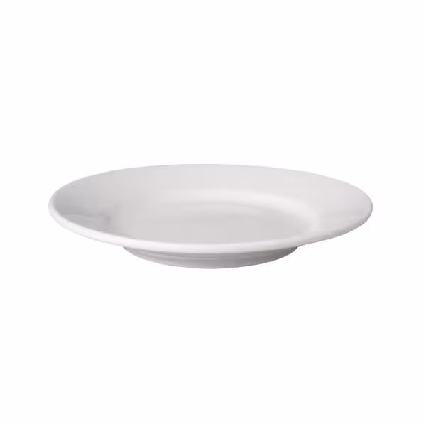 (6 stuks) Budgetline Mammoet - bord - vlak - rond - porselein - Ø180mm - wit