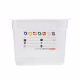 (6 pezzi) CAMBRO | SafeTrak - Contenitori in polipropilene GN 1/2 - Latte - Altezza: 200mm