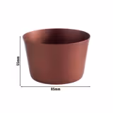 (6 Stück) Schale - LEVANTE - Edelstahl - 0,2 Liter - Ø 85mm - Rot
