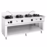 Gas woktafel - 60,0 kW - 4 branders - incl. 2 kranen