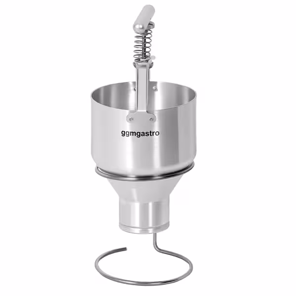 Dosatore per ciambelle - Manuale - 3 L - spessore regolabile - acciaio inox - con supporto - con pistone