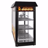 Profesjonalna Maszyna do popcornu - nablatowa - 1,70kW - 5kg/h - z 1 garnkiem - czarna