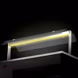 Bufet mobil cald DANZIG - 1600 mm - pentru 4x GN 1/1 - cu Suport tavă - negru