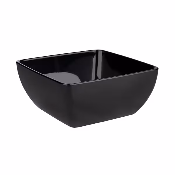 (6 τεμ.) Μπολ μελαμίνης - PURE - 8 l - τετράγωνο - 320x320x140 mm - στοιβαζόμενο - μαύρο