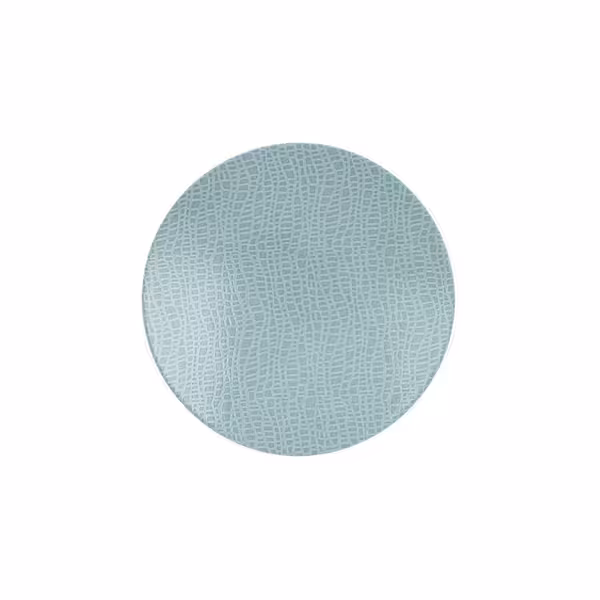 (6 pieces) SELTMANN WEIDEN | Porcelain Coupe Dinner Plates – Turquoise - Ø 16.5 cm - Flat