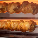 Grill gazowy do kurczaka PREMIUM - 14,1 kW - z 3 szpikulcami na 15 kurczaków	