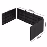 Bočne stranice (paneli) za kolica za posluživanje - 720x200x280 mm - boja crna - lako čišćenje - za kolica za posluživanje SWKP3
