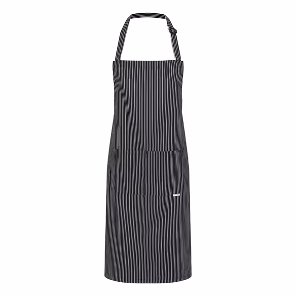 KARLOWSKY | Carlo Chef Bib Apron – Black - 70x90cm - Cotton - Adjustable Neck Strap - 2 Pockets
