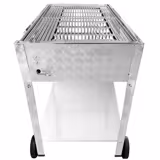 Churrasqueira a gás - 22,5 kW - 6 queimadores - incl. base móvel, grelha e tabuleiro