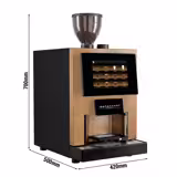 Máquina de café totalmente automática - 30 programas - 1,9 kW - 1 recipiente para grãos e 2 recipientes para pó - Touch - incl. sistema de leite fresco e suporte para chávenas regulável em altura