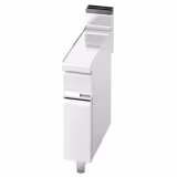 Neutraali elementti - 200x714 mm; 1 020 mm korkeus - ruostumaton teräs AISI 304; takakoroke; pyöristetyt kulmat; avoin alakaappi - varten LORENZO 700 -sarja