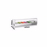Countertop Prep Well / Refrigerated Topping Unit PREMIUM PLUS - 1493x413mm - 5x GN 1/3
