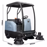 Zamiatarka samojezdna - Wydajność 13000m²/h - Szerokość robocza 190cm - 4 szczotki 48cm - Zbiornik 180l - z ssaniem - z natryskiem