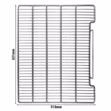 Wire shelf - 631x510mm - Left & Right compartment - incl. 4 clamps - for Beverage refrigerator GKS1500S