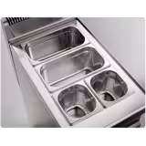 Elektro Bain-Marie - 2,4 kW - 2x GN 1/1 oder 4x GN 1/2 - inkl. Unterbau mit 2 Türen