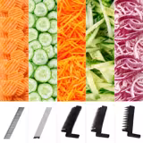 Cortadora de verduras/mandolina - 3 accesorios