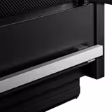 Supermercato-Murale refrigerato - 1875mm - +0°/+4°C - con 4 porte a battente in vetrocamera senza cornice & 5 ripiani - Nero