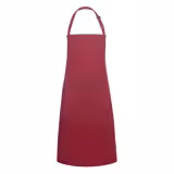(6 pieces) KARLOWSKY | Basic Bib Apron – Burgundy - 750×900 mm - Adjustable Neck