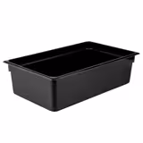 (6 adet) Polikarbon Küvet GN 1/1 - Siyah - 19.5L - Yükseklik:150mm 