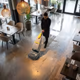 Commercial Walk-Behind Scrubber Dryer - Work Rate 100 m²/h - Scrub Width 320mm - Tanks 3L/8L