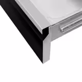 Vetolaatikosto - ruostumaton teräs, musta - 2 vetolaatikkoa - 400x620 mm