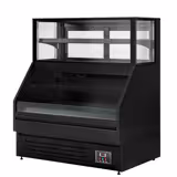 Banco refrigerato PREMIUM HELSINKI - 1200x800mm - Ventilata - 199 L - Colore Nero - Sportelli posteriori 2 scorrevoli - con 4 ripiani