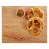 (6 stuks) GN 1/2 dienblad - OAK LIGHT - Melamine - 325x265mm - Hoogte: 15mm - Bruin - met antisliplaag - stapelbaar; vaatwasserbestendig