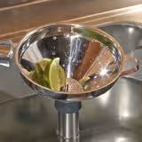 (6 шт.) FUCHS | Воронка для відходів DELFIN® з ситом - Ø127 мм - нержавіюча сталь