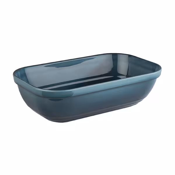 (6 stuks) GN 1/4 schaal - EMMA - Melamine - 1,5L - rechthoekig - 265x162mm - Diepte:75mm - stapelbaar - Blauw