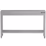 Mesa de trabalho em aço inoxidável ECO - 1500x700mm - com prateleira inferior & com travessas de reforço