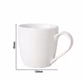 (6 szt.) BUDGETLINE - Filiżanka do kawy [Mammoet Neo] - 250ml - Biały - Porcelana - sztaplowana