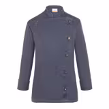 (6 pièces) KARLOWSKY | Veste de cuisine femme style jeans - Noir Vintage - Taille : 34