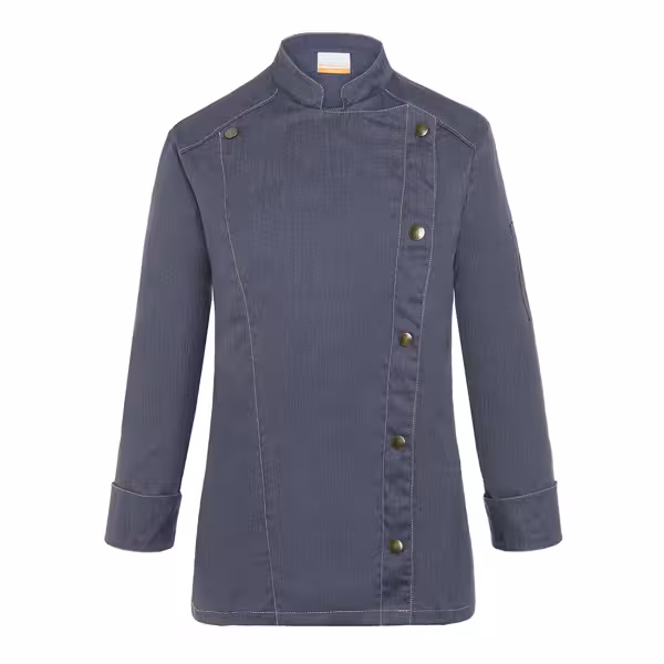 KARLOWSKY | Ladies Denim-Style Chef Jacket – Vintage Black - Size 34 - 95°C Washable