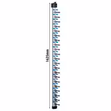 Prateleira mural para pratos - até 21 pratos - Ø 16-32cm - Altura:1625mm - Montagem na parede