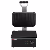Kontaktgrill - 2,20 kW - plattor: slät botten & räfflad topp - Grillyta: 350x330 mm