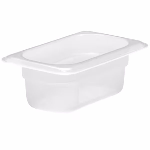 (6 stuks) CAMBRO | Polypropyleen Gastronormbak 1/9 - Melkwit - Hoogte: 65mm