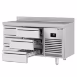 Commercial Counter Fridge PREMIUM PLUS - 1468x700mm - with 6 drawers [1/3] - with upstand - capacity 305 litres