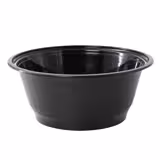 (300 Stück) Mehrwegschale - Polypropylen - 1000ml - rund - tief - Schwarz