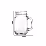 (12 Stück) LIBBEY | DRINKING JARS - Trinkbecher - 488ml