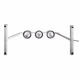 Lampe chauffante infrarouge pour buffet - 750W - Réglable en hauteur - Aluminium