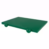 Tábua de corte antiderrapante - 600x400mm - Espessura: 20mm - Conforme HACCP - Polietileno de alta densidade (HDPE) - Verde