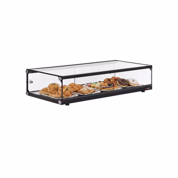 Aufsatzvitrine - ungekühlt - aus gehärtetem Glas - 900mm
