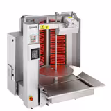 Commercial Electric Doner/Gyros Kebab Grill Robot – Bottom motor - 8 V-form burners - 12.8 kW - 230/400V - Spit + grease tray